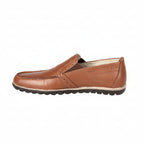 Mens Brown Leather Casual Loafers