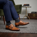 Tan Double Monk GoodYear Welted
