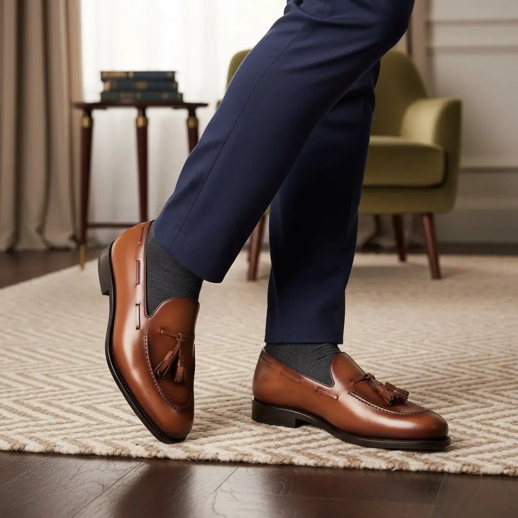 Tan Leather Loafers GoodYear Welted