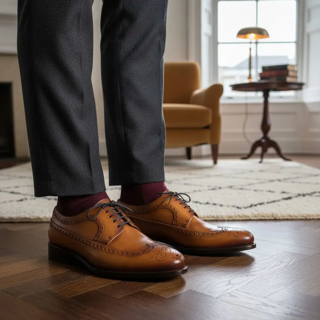 Tan Longwing Blucher GoodYear Welted
