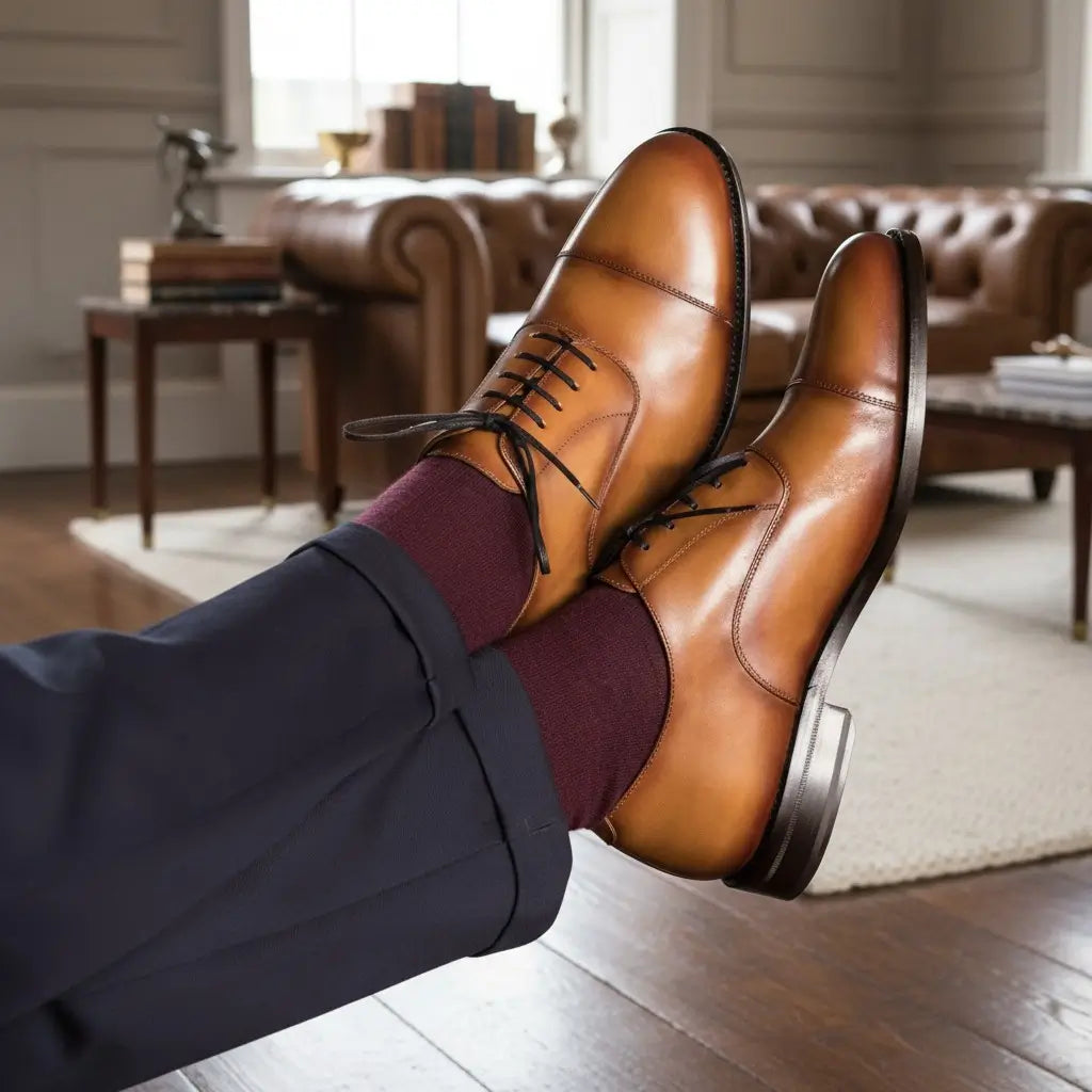 Tan Oxford Cap Toe GoodYear Welted