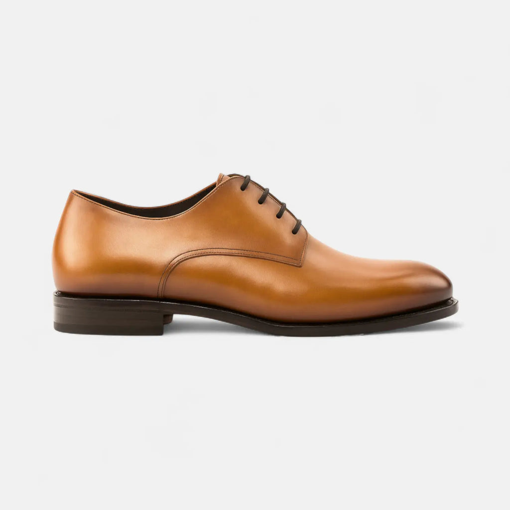Tan Plain Derby GoodYear Welted