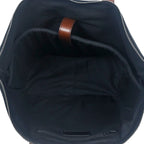 Genuine Leather Black Tote Bag with Minimal Design and Top Zip Closure