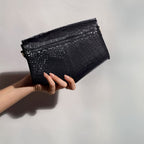 Premium Textured Leather Flap Sling Bag with Adjustable Strap & Inner Zip Pocket