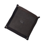 Celtic Black Color Pure Leather Tray For Office Use