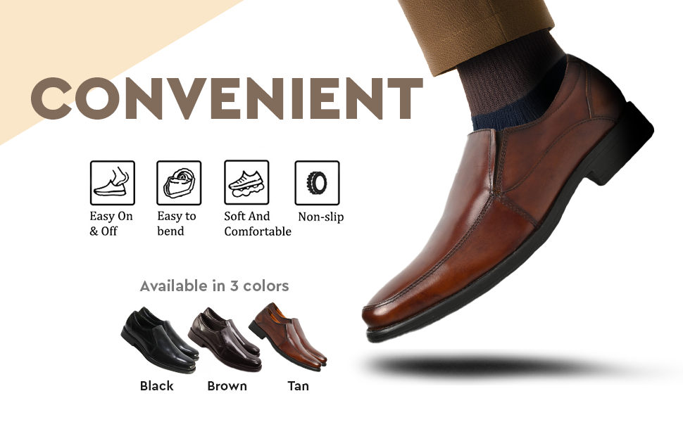 New Gallus Leather Tan Penny Loafers for Men | Stylish Slip-On Formal & Semi-Formal Shoes with Comfort Insole