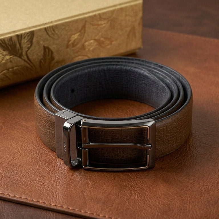 Men’s Genuine Leather Reversible Belt
