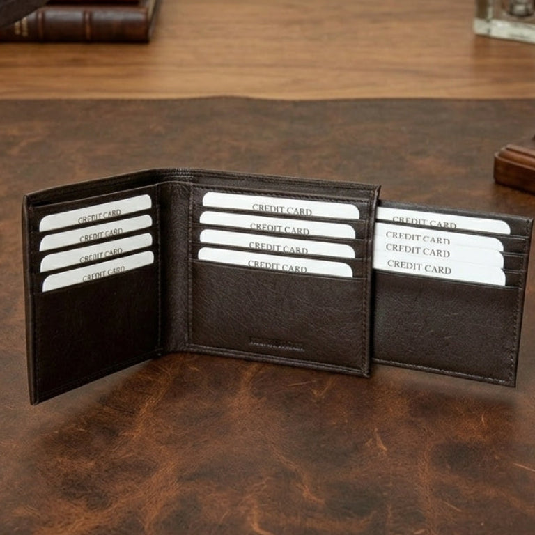 Men’s Genuine Leather Milled Wallet