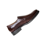 New Gallus Leather Tan Penny Loafers for Men | Stylish Slip-On Formal & Semi-Formal Shoes with Comfort Insole