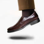 New Gallus Leather Tan Penny Loafers for Men | Stylish Slip-On Formal & Semi-Formal Shoes with Comfort Insole