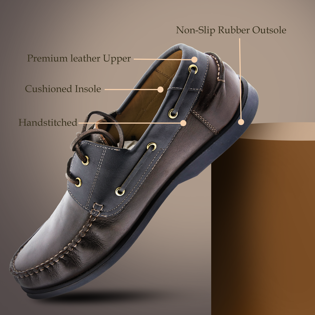Boat Shoes – Elegant Suede Finish with Cushioned Insole & Flexible Rubber Sole