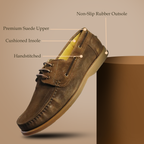 Boat Shoes – Elegant Suede Finish with Cushioned Insole & Flexible Rubber Sole