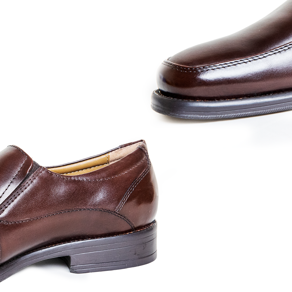 New Gallus Leather Tan Penny Loafers for Men | Stylish Slip-On Formal & Semi-Formal Shoes with Comfort Insole