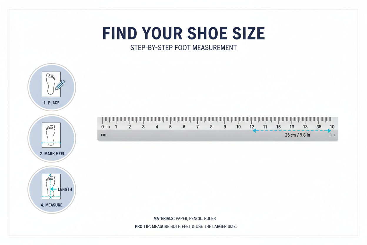 How to Measure Your Foot Size