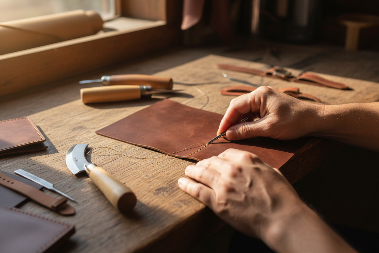 The Art of Leather Craftsmanship and hand craft