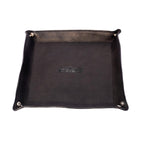 Celtic Black Color Pure Leather Tray For Office Use