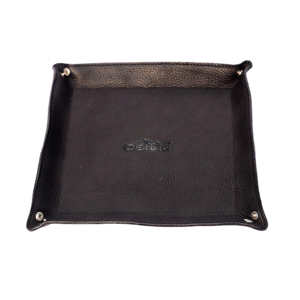 Celtic Black Color Pure Leather Tray For Office Use